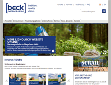 Tablet Screenshot of beck-fastener.com